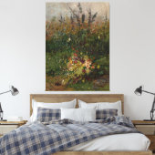 Zomerbloemen van het veld canvas afdruk (Insitu (Slaapkamer))