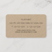 Zomerbloemen waterverf visitekaartje (Achterkant)