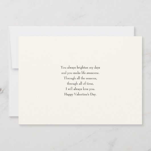 Zomerbloemenboeket grillige Boho Valentijns's Kaart (Achterkant)