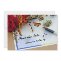 Zomerbloemennota vlak sparen de datum Kaart