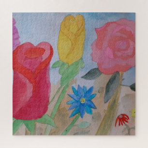 Zomerbloementuin puzzel