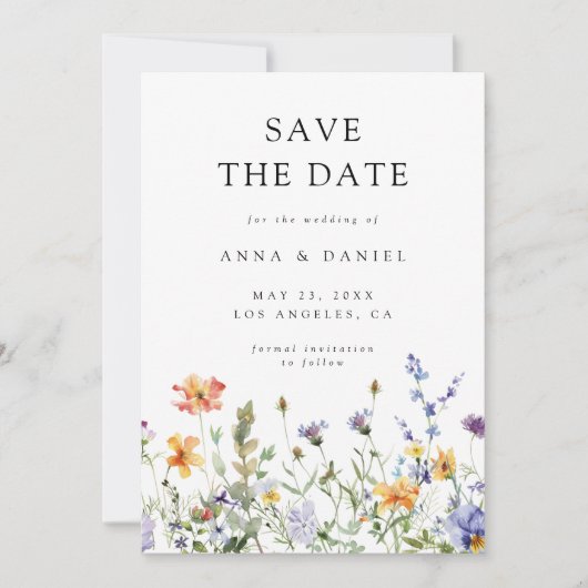 Zomerbloementuin Save The Date (Voorkant)