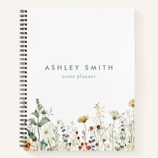 Zomerbloemenveld Notitieboek (Voorkant)