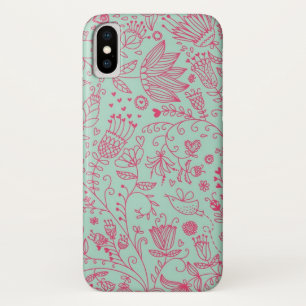 Zomerbloempatroon iPhone X Hoesje