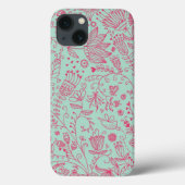 Zomerbloempatroon Case-Mate iPhone Case (Achterkant)
