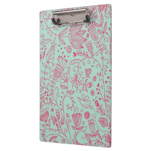 Zomerbloempatroon Klembord (Links)