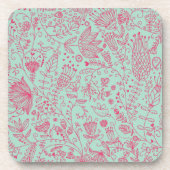 Zomerbloempatroon Onderzetter (Voorkant)