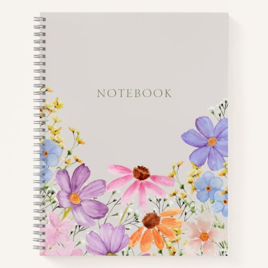 Zomerbloesem Bloemen Notitieboek (Voorkant)