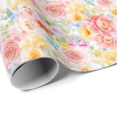 Zomerbloesem Bloemenpatroon Cadeaupapier (Rol Hoek)