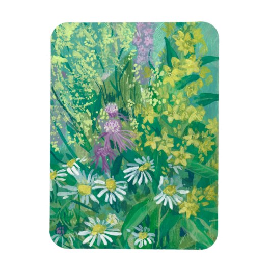 Zomerbloesem Wildbloemen Meadow Bloemen Bloemen Bl Magneet (Verticaal)