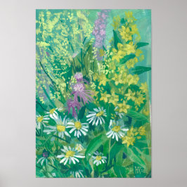 Zomerbloesem Wildbloemen Meadow Bloemen Bloemen Bl Poster