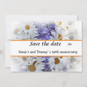 Zomerboeket Flat Save The Date Kaart (Voorkant)