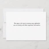 Zomerboeket Flat Save The Date Kaart (Achterkant)