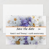 Zomerboeket Flat Save The Date Kaart (Voorkant / Achterkant)