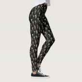 Zomerboeketten van wilde bloemen Abstract ontwerp Leggings (Rechts)