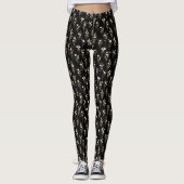 Zomerboeketten van wilde bloemen Abstract ontwerp Leggings (Voorkant)