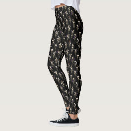 Zomerboeketten van wilde bloemen Abstract ontwerp Leggings