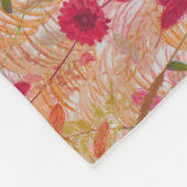  zomerboho wildbloem pampasgras fleece deken (Hoek)