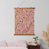 zomerboho wildbloem pampasgras hangend wandkleed (Slaapkamer)