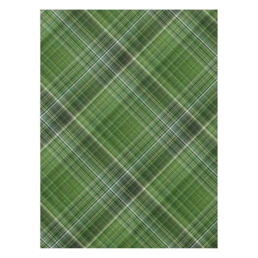 Zomerbomen groen en wit geplakt tafelkleed (Voorkant)