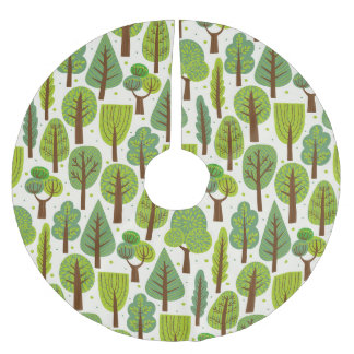 Zomerbomen: groen naadloos patroon kerstboom rok