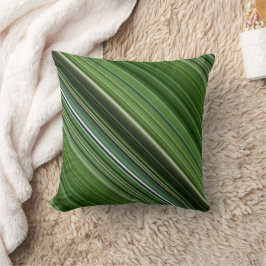 Zomerbomen Groene Streep en Plaid Kussen