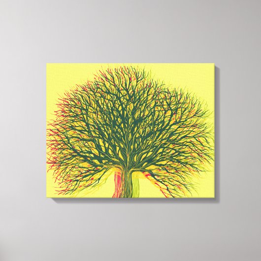 Zomerboom Canvas Afdruk (Voorkant)