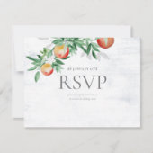 zomerboomgaard, mooie vruchten; RSVP kaartje (Voorkant)