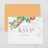 zomerboomgaard, mooie vruchten; RSVP kaartje (Voorkant / Achterkant)