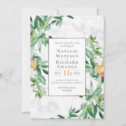 Zomerboomgaard overvloedig fruit kaart (Voorkant)