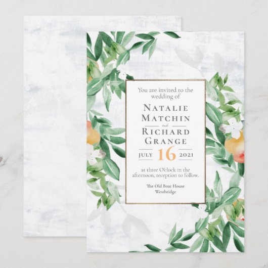 Zomerboomgaard overvloedig fruit kaart (Voorkant / Achterkant)