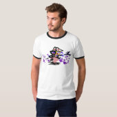 Zomerboot en vis t-shirt (Voorkant volledig)