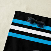 Zomerboot Lake Squad met Stripe Border Strandlaken (In situ)