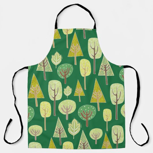 Zomerbos: Natuur geïnspireerd ontwerp Schort (Voorkant)