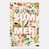  zomerbotanische orchideeënbloemen acryl bord (Voorkant)