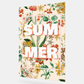  zomerbotanische orchideeënbloemen acryl bord (Hoek)