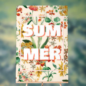  zomerbotanische orchideeënbloemen acryl bord (Neutraal)