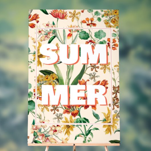  zomerbotanische orchideeënbloemen acryl bord (Neutraal)