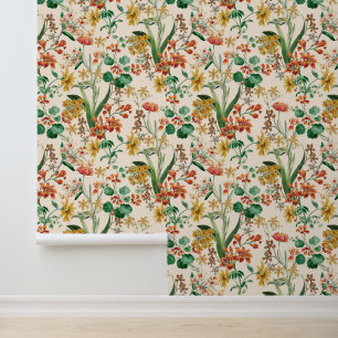 zomerbotanische orchideeënbloemen behang