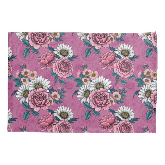 zomerbouquets 2 kussensloop (Achterkant)