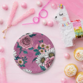 zomerbouquets 2 papieren bordje (Feest)