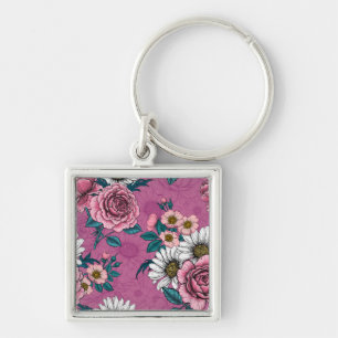 zomerbouquets 2 sleutelhanger