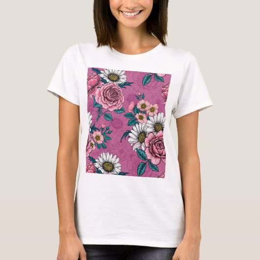 zomerbouquets 2 t-shirt (Voorkant)