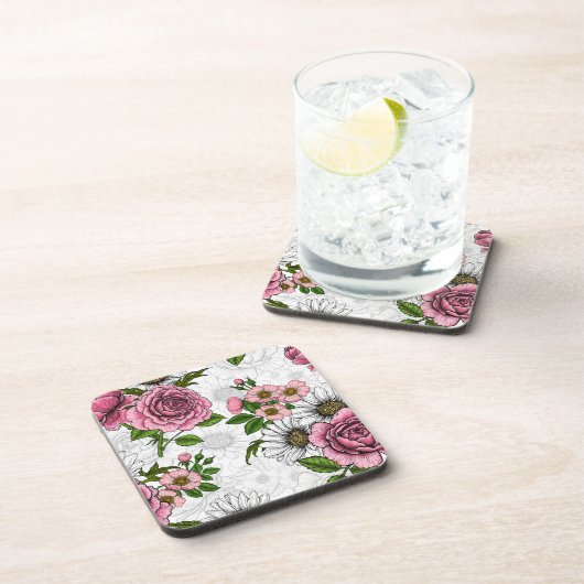 zomerbouquets bier onderzetter (Rechterzijde)