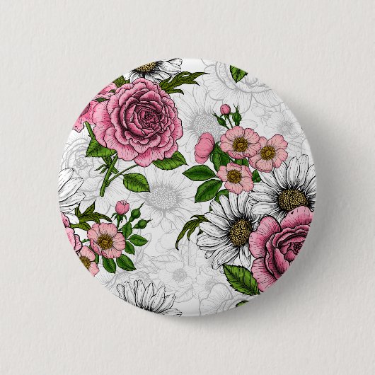 zomerbouquets ronde button 5,7 cm (Voorkant)