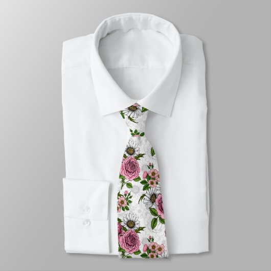 zomerbouquets stropdas (Gebonden)