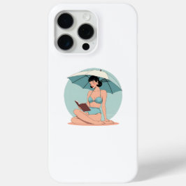 Zomerbries Bikini Meisje – Retro Strand Sfeer iPhone 15 Pro Max Hoesje