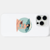 Zomerbries Bikini Meisje – Retro Strand Sfeer Case-Mate iPhone Case (Achterkant (horizontaal))