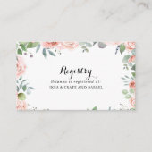 Zomerbries Bloemenshop Gift Registry  Informatiekaartje (Voorkant)