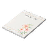 Zomerbries Blush Perzik Hibiscus Notitieblok (Linkerzijde)